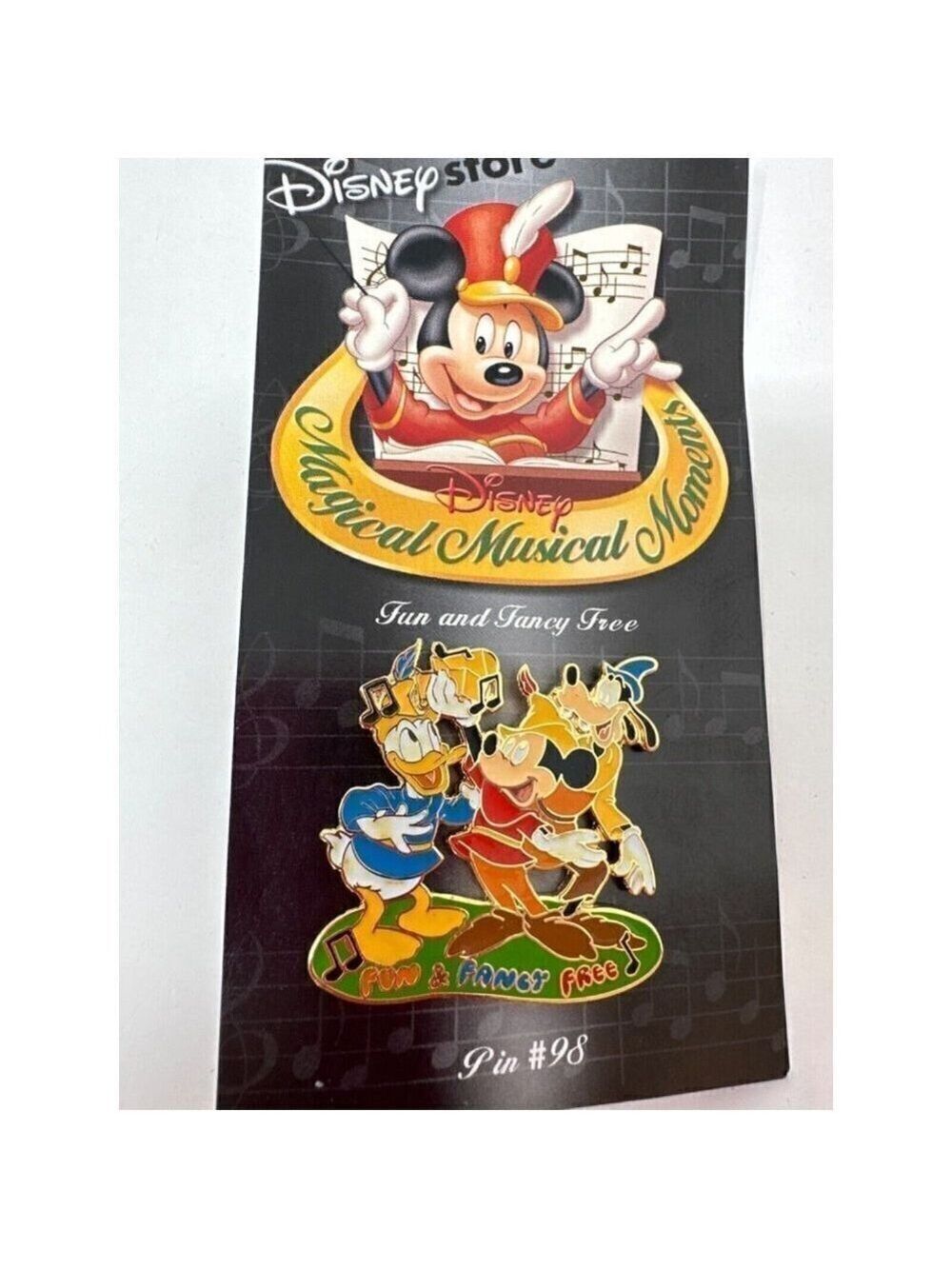 Disney Store Pin Magical Musical Moments Pin 98 Fun and Fancy Free Goofy Mickey